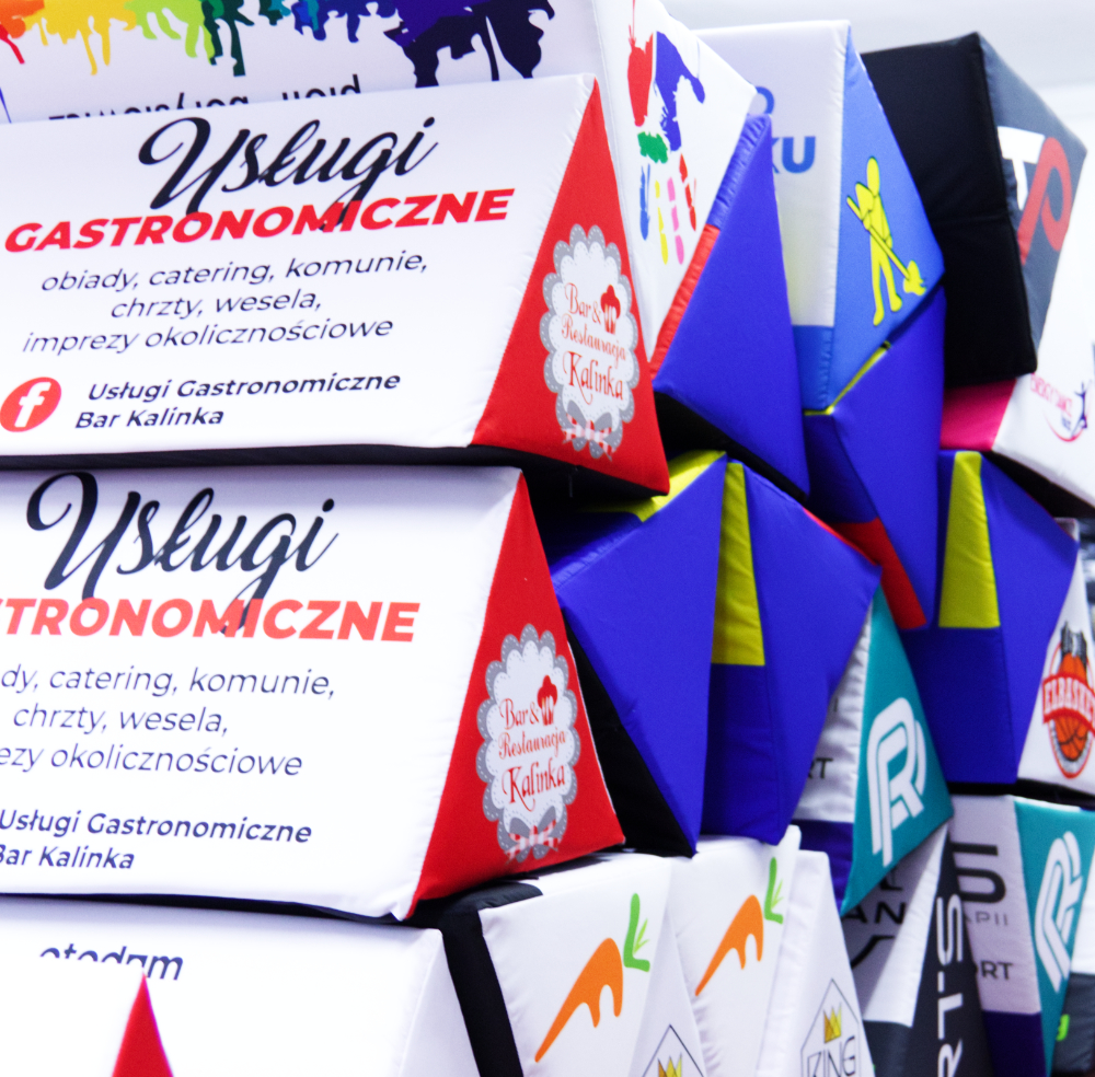 Schaumstoff Werbebanden bedruckt