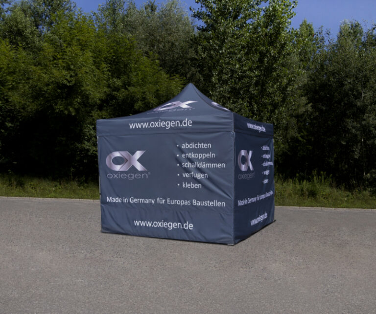 Faltpavillon 3x3 mit Logo bedrucken Promostuhl