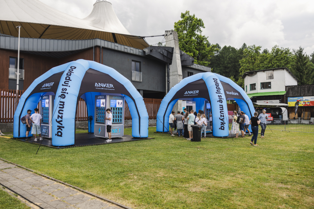 Werbezelt aufblasbar mit Logodruck