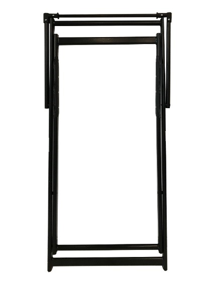 Alu Liegestuhl schwarz