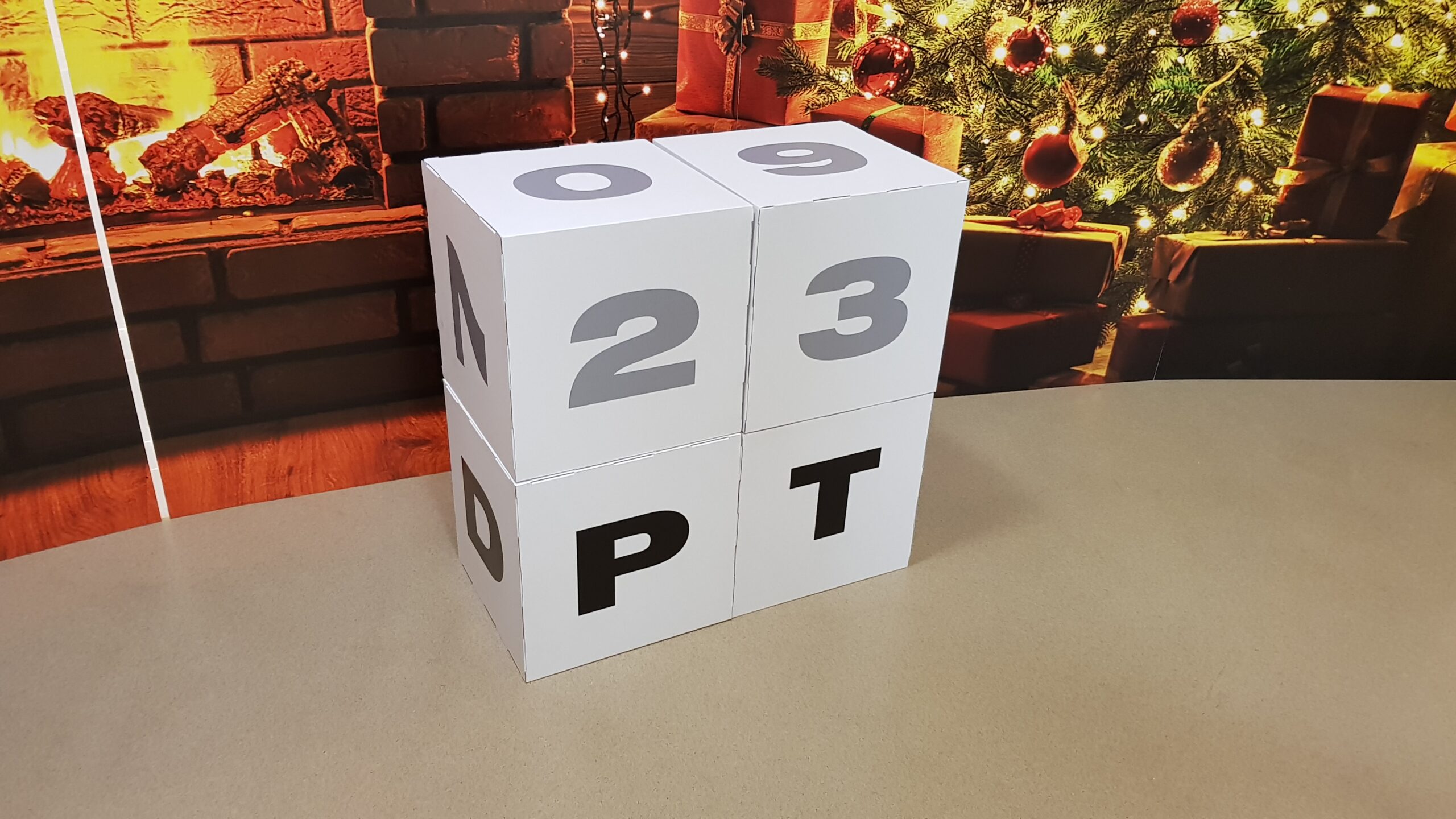 Kartonwürfel bedruckt