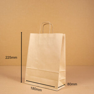 Papier Tragetasche 225x180x80mm kaufen