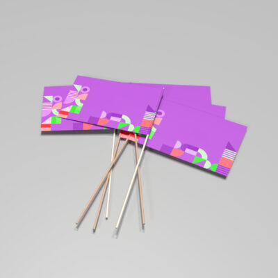 Werbefähnchen A5 bedrucken