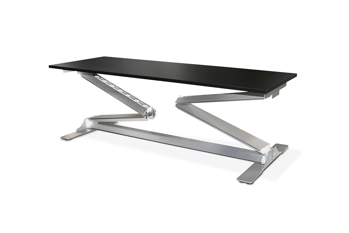 Faltbare Messetheke bedruckt