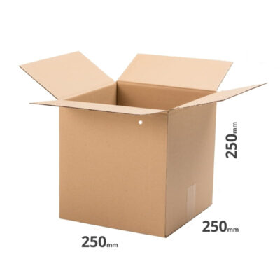 Karton 250x250x250mm Braun Welle B 380g/m²