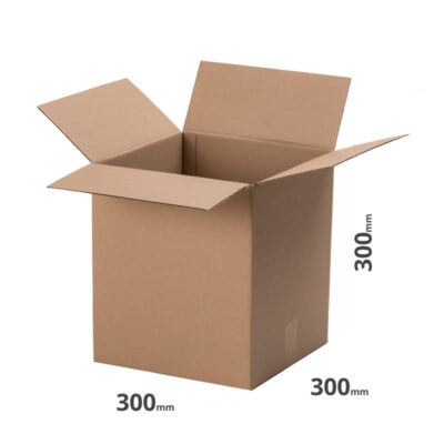 Karton grau 300x300x300mm Welle B