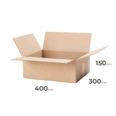 Klappkarton 400x300x150 mm 400g/m² Braun
