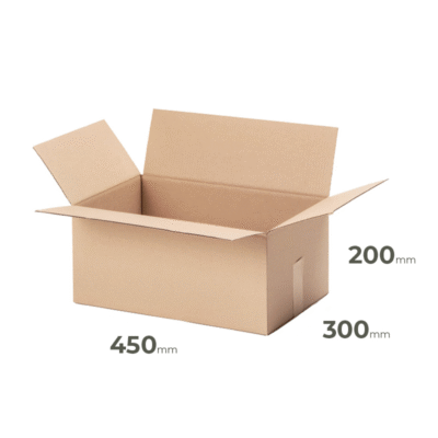 Klappkarton 450x300x200 mm braun 415g/m² Welle B