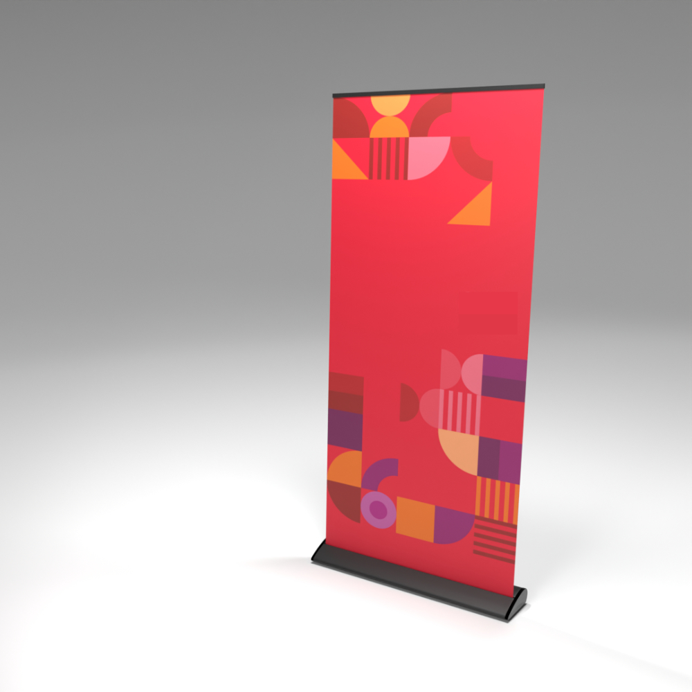 Roll-up Fondo schwarz 85, 90 ,