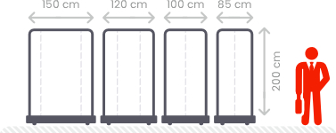 Roll-up schwarz alle Größen