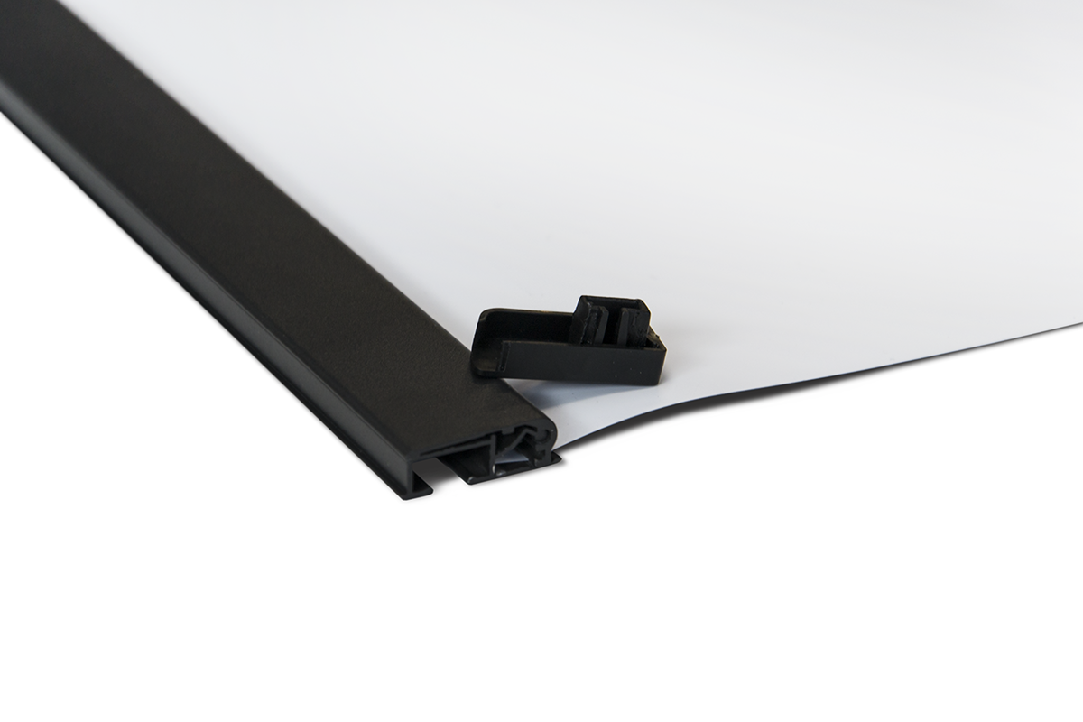 Rollbanner Schwarz Details